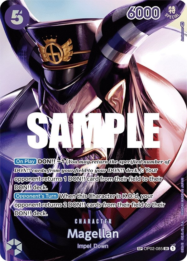 Image for Magellan (SP) (OP02-085) (Foil) (Kingdoms of Intrigue) - One Piece Card Game
