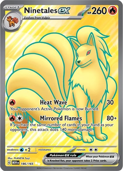 Image for Ninetales ex (186/165) (SV: Scarlet & Violet 151) - Pokemon