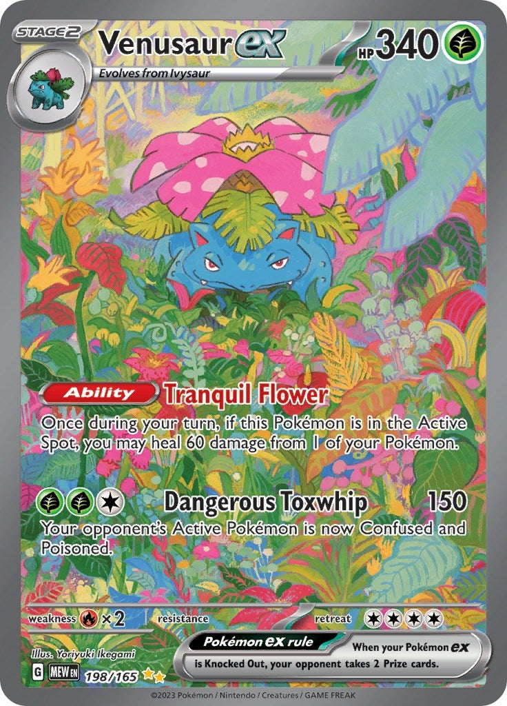 Venusaur ex (198/165) (SV: Scarlet & Violet 151) – Grandad's Cards