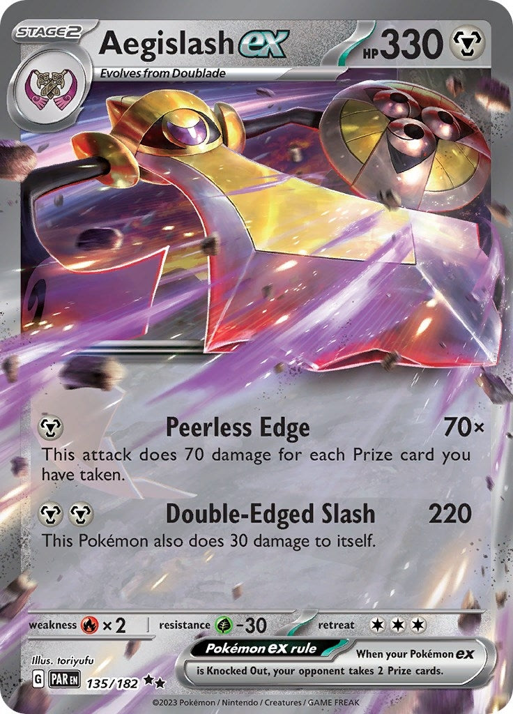 Image for Aegislash ex (135/182) (SV04: Paradox Rift) - Pokemon