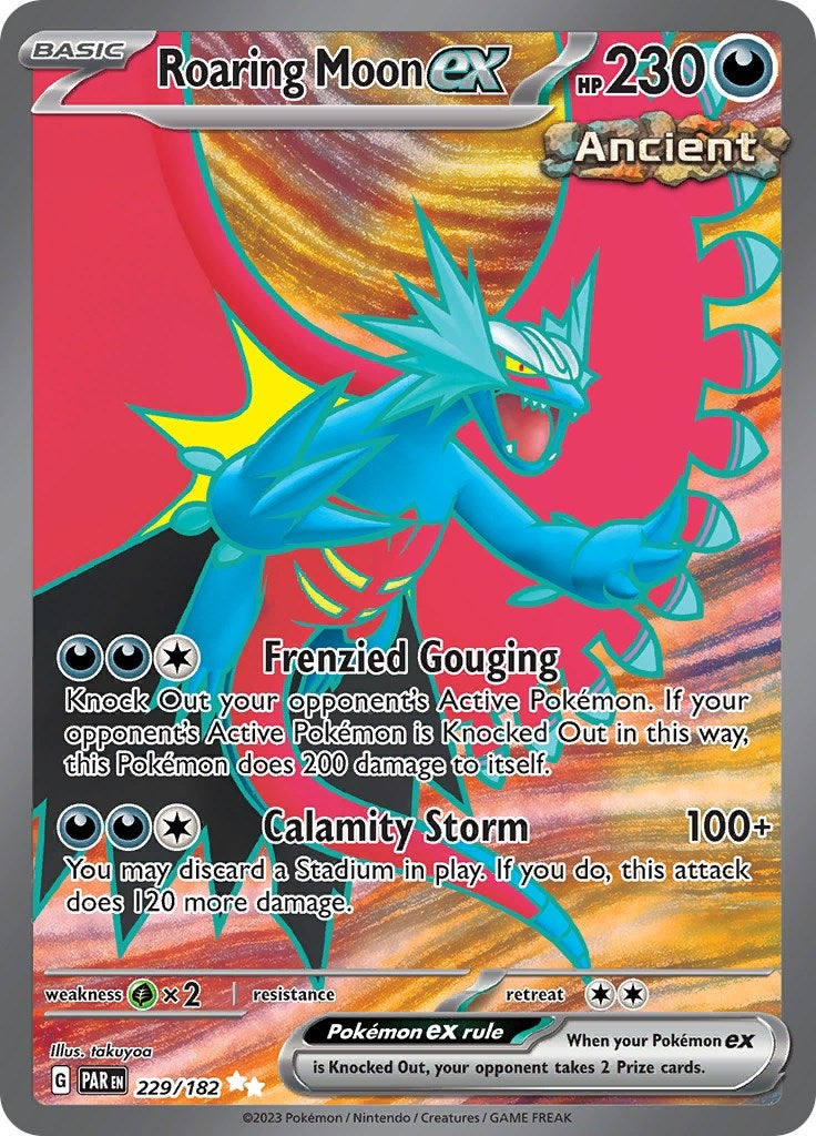 Image for Roaring Moon ex (229/182) (PAR) - Pokemon