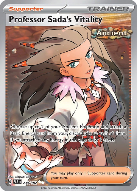 Image for Professor Sada's Vitality (239/182) (SV04: Paradox Rift) - Pokemon