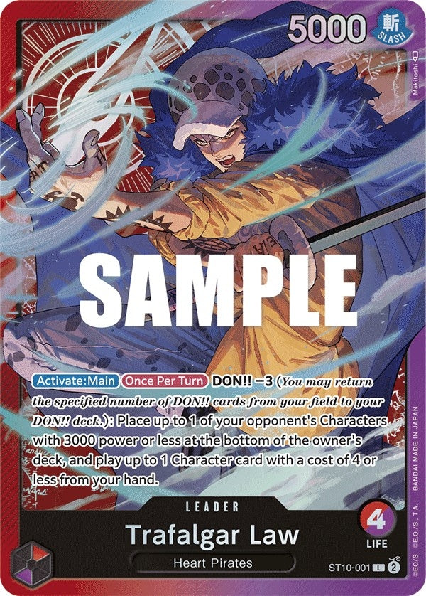 Image for Trafalgar Law (001) (ST10-001) (Foil) (Ultra Deck: The Three Captains) - One Piece Card Game