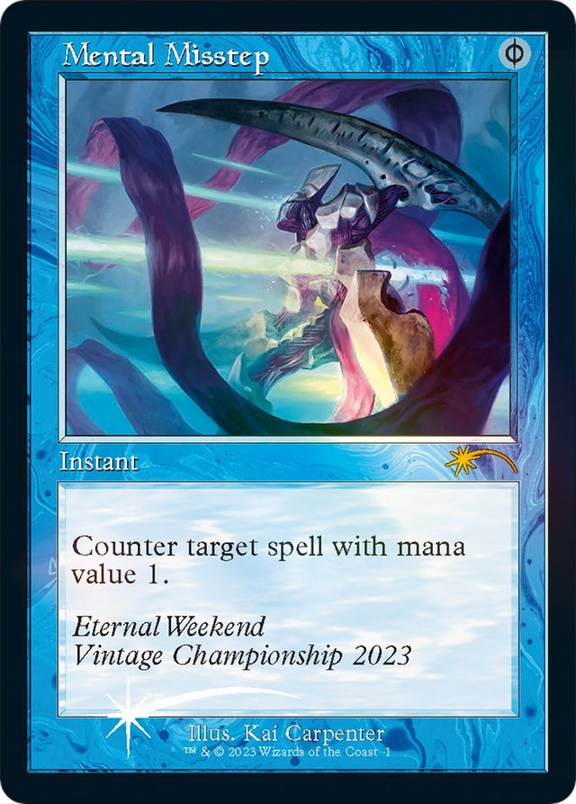 Image for Mental Misstep (Retro Frame) (Eternal Weekend 2023 Promo) (1) (Foil) (Unique and Miscellaneous Promos) (UMP) - Magic: The Gathering