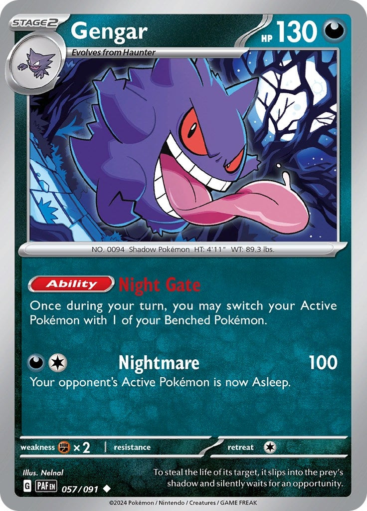 Image for Gengar (057/091) (SV: Paldean Fates) - Pokemon