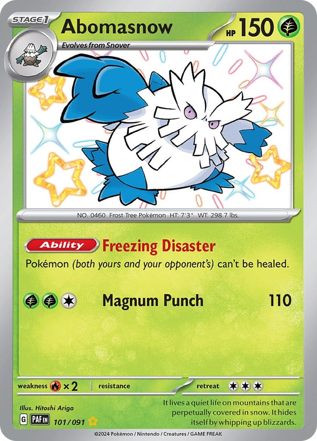 Image for Abomasnow (101/091) (SV: Paldean Fates) - Pokemon