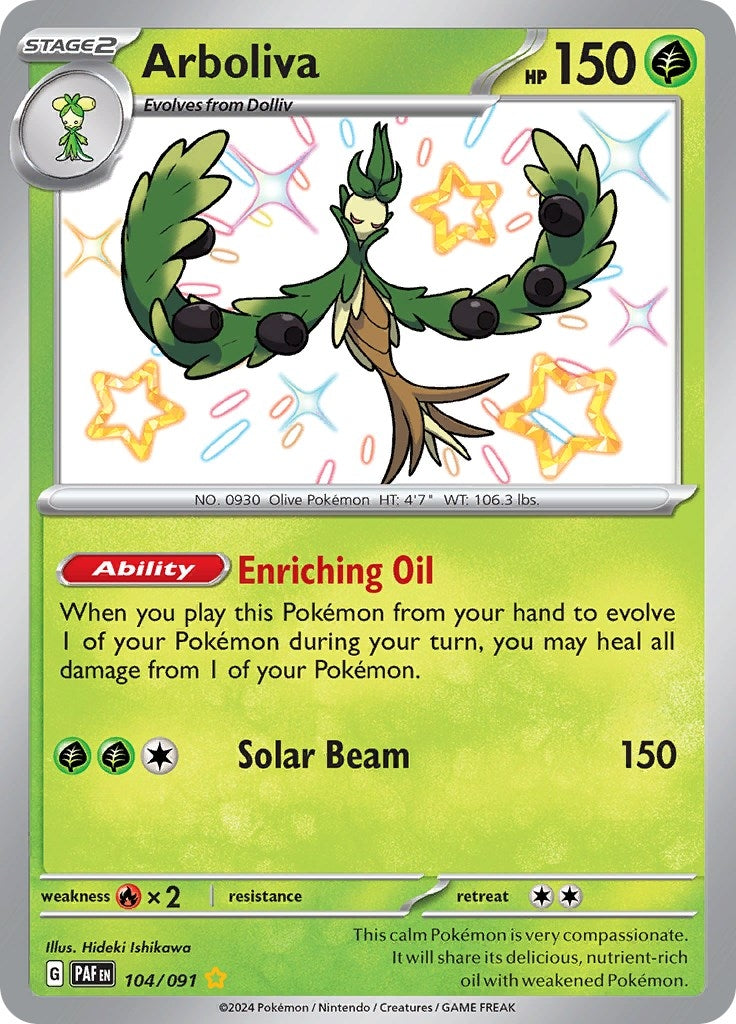 Image for Arboliva (104/091) (SV: Paldean Fates) - Pokemon
