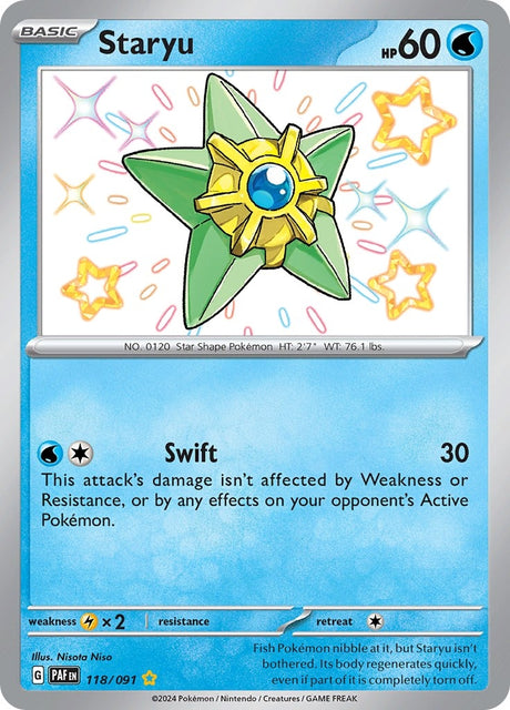 Image for Staryu (118/091) (SV: Paldean Fates) - Pokemon