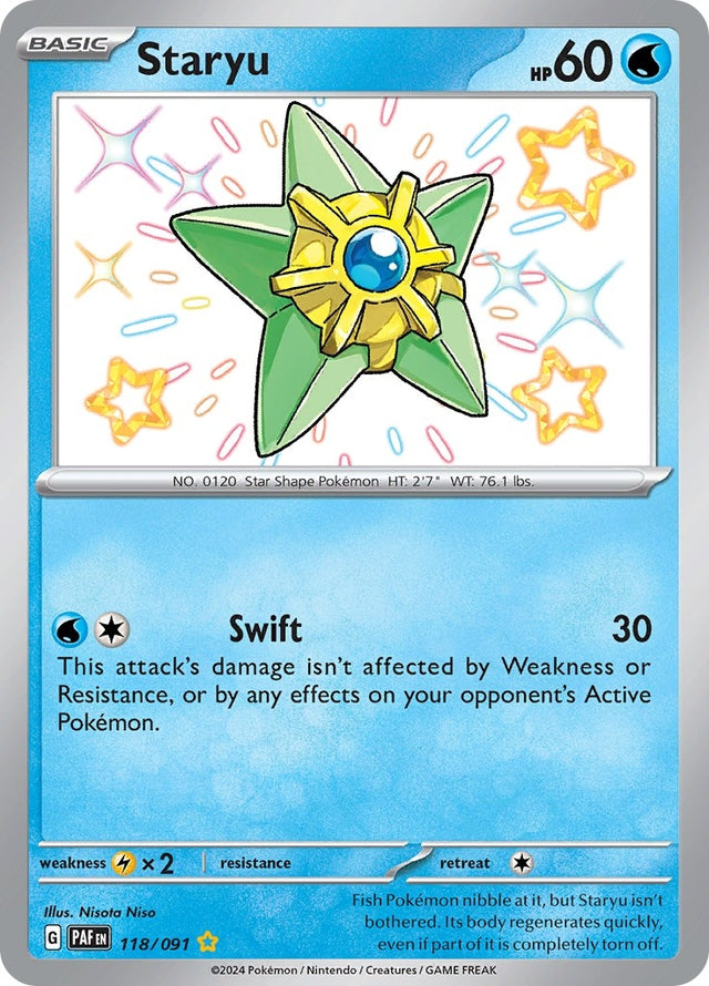 Image for Staryu (118/091) (SV: Paldean Fates) - Pokemon