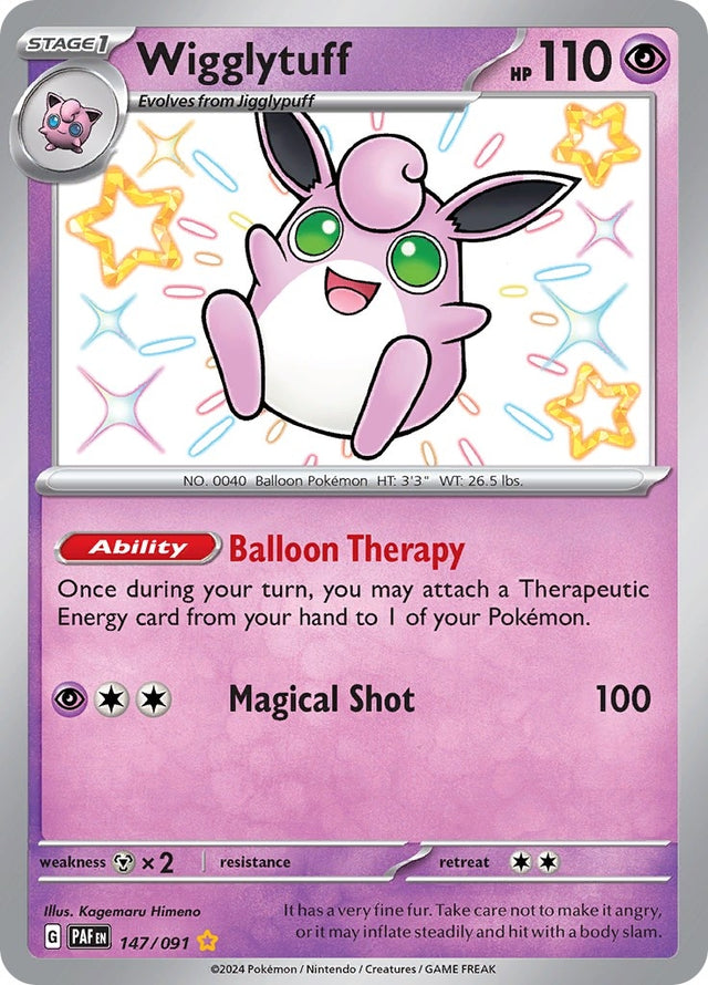 Image for Wigglytuff (147/091) (SV: Paldean Fates) - Pokemon