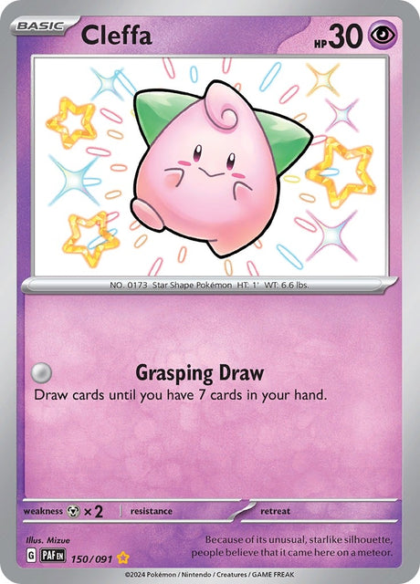 Image for Cleffa (150/091) (SV: Paldean Fates) - Pokemon