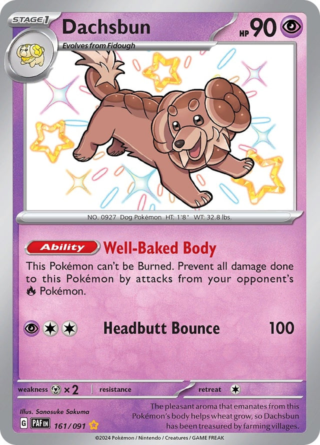 Image for Dachsbun (161/091) (SV: Paldean Fates) - Pokemon