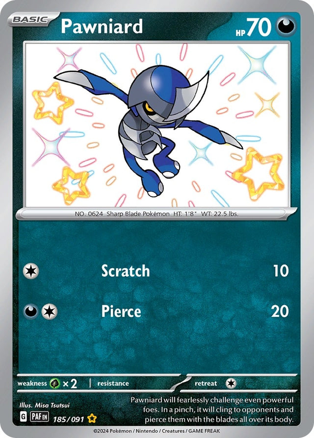 Image for Pawniard (185/091) (SV: Paldean Fates) - Pokemon