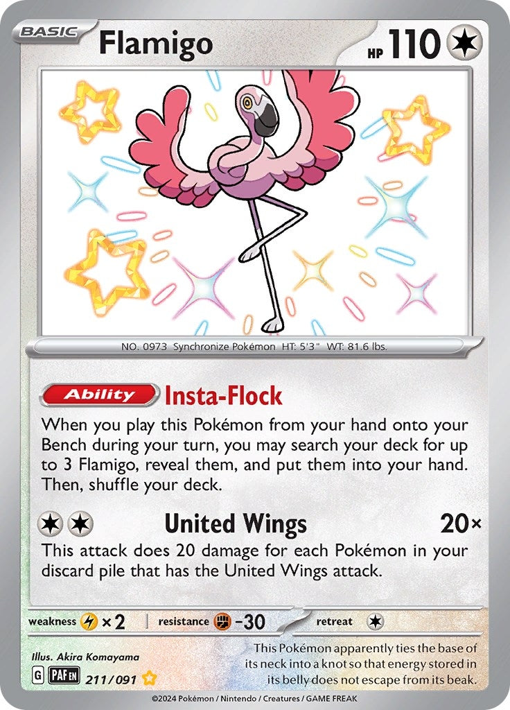 Flamigo (211/091) (SV: Paldean Fates)