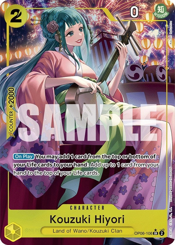 Image for Kouzuki Hiyori (Alternate Art) (OP06-106) (Wings of the Captain) - One Piece Card Game