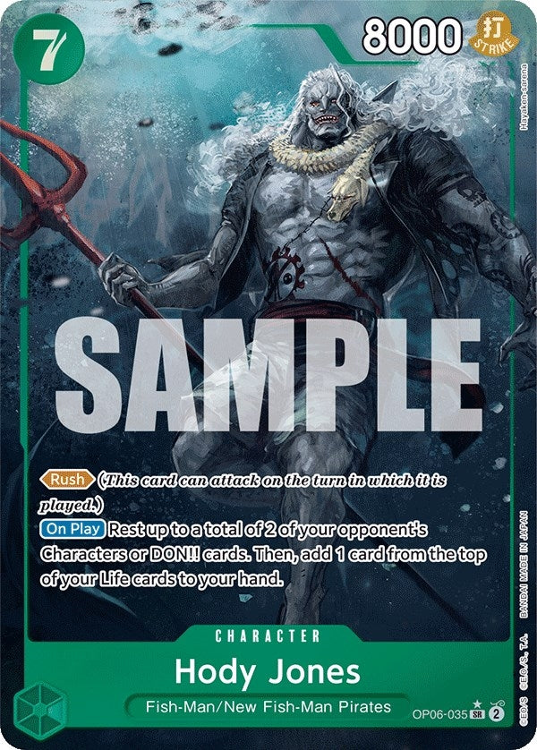Image for Hody Jones (035) (Alternate Art) (OP06-035) (Wings of the Captain) - One Piece Card Game