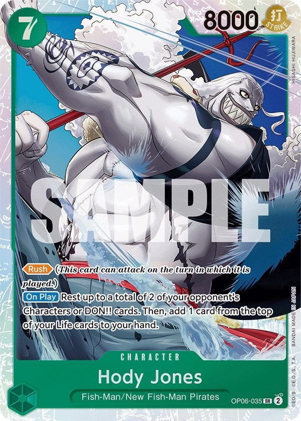 Image for Hody Jones (035) (OP06-035) (Wings of the Captain) - One Piece Card Game