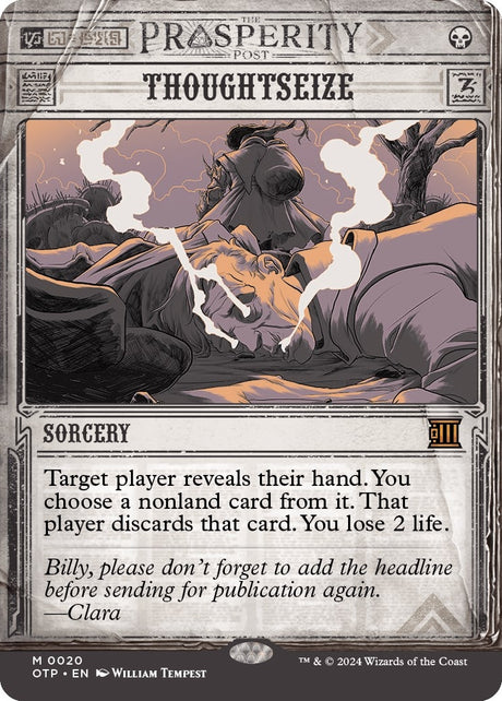 Image for Thoughtseize (20) (Foil) (Outlaws of Thunder Junction: Breaking News) - Magic: The Gathering