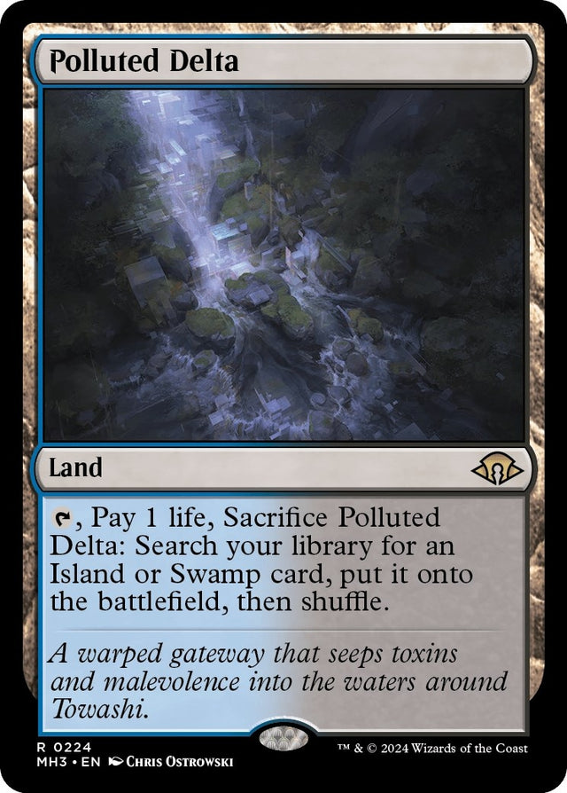Image for Polluted Delta (224) (Foil) (Modern Horizons 3) - Magic: The Gathering