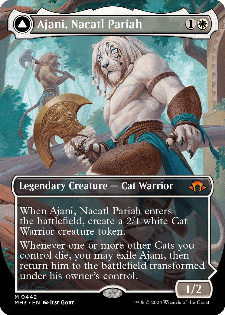 Image for Ajani, Nacatl Pariah (Borderless) (442) (Modern Horizons 3) - Magic: The Gathering