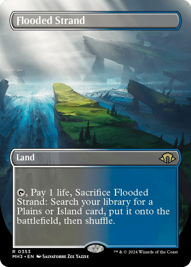 Image for Flooded Strand (Borderless) (353) (Foil) (Modern Horizons 3) - Magic: The Gathering
