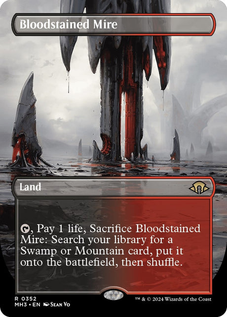 Image for Bloodstained Mire (Borderless) (352) (Modern Horizons 3) - Magic: The Gathering