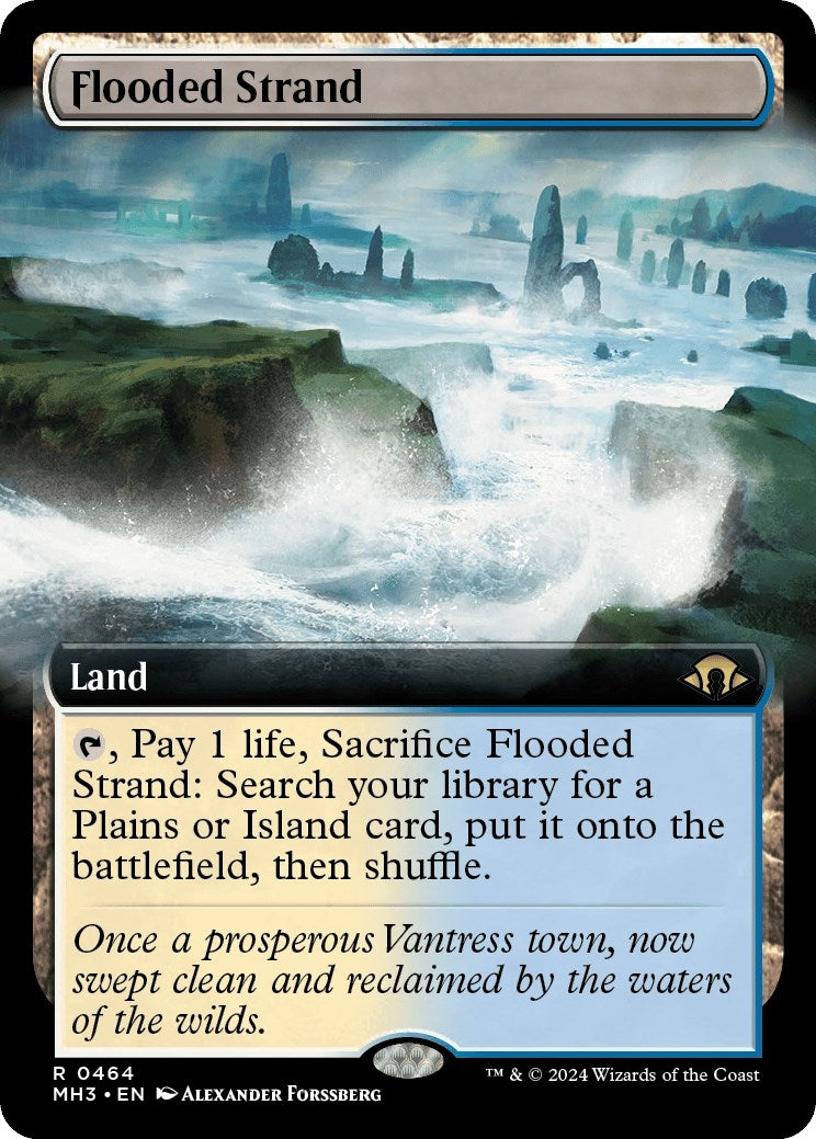 Image for Flooded Strand (Extended Art) (464) (Modern Horizons 3) - Magic: The Gathering