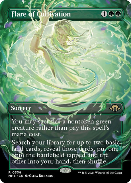 Image for Flare of Cultivation (Borderless) (338) (Modern Horizons 3) - Magic: The Gathering