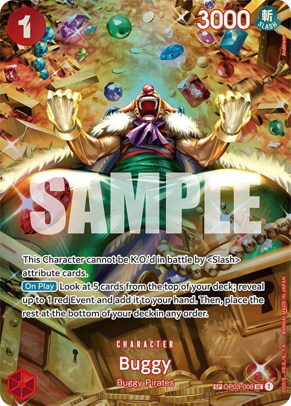 Image for Buggy (SP) (OP03-008) (Wings of the Captain) - One Piece Card Game