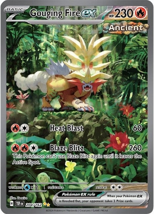 Image for Gouging Fire ex (204/162) (SV05: Temporal Forces) - Pokemon