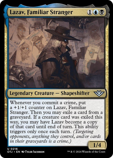 Image for Lazav, Familiar Stranger (216) (Outlaws of Thunder Junction) - Magic: The Gathering