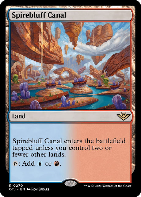 Image for Spirebluff Canal (270) (Foil) (Outlaws of Thunder Junction) - Magic: The Gathering