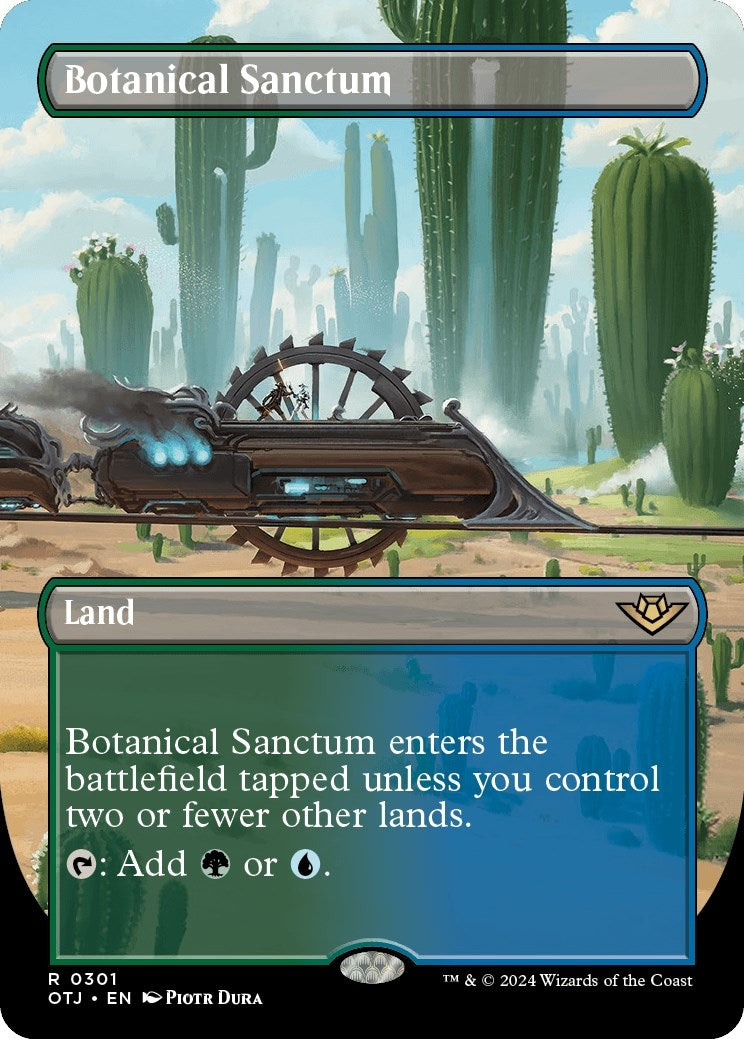 Botanical Sanctum (Borderless) (301) (Foil) (Outlaws of Thunder Junction)