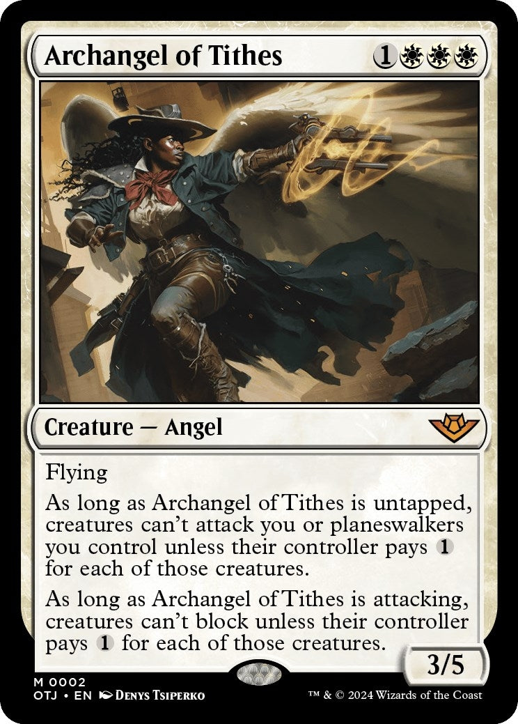 Image for Archangel of Tithes (2) (Foil) (Outlaws of Thunder Junction) - Magic: The Gathering