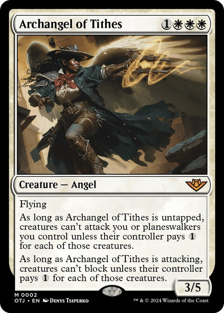 Image for Archangel of Tithes (2) (Foil) (Outlaws of Thunder Junction) - Magic: The Gathering