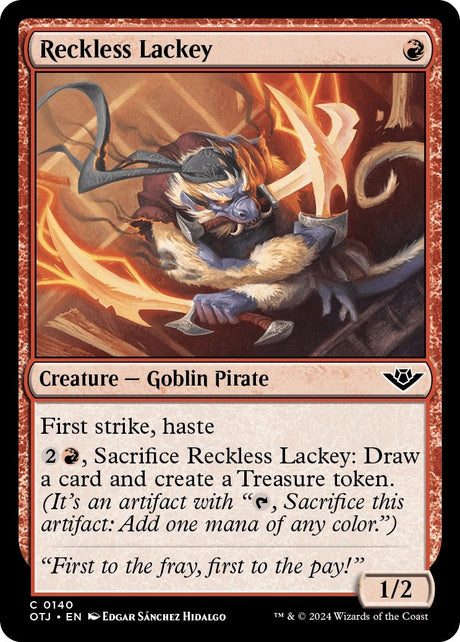 Image for Reckless Lackey (140) (Outlaws of Thunder Junction) - Magic: The Gathering