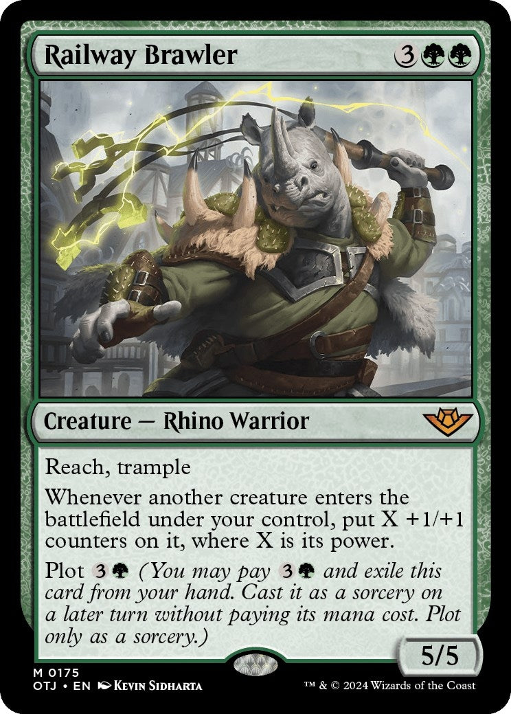 Image for Railway Brawler (175) (Outlaws of Thunder Junction) - Magic: The Gathering