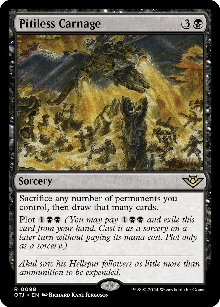 Image for Pitiless Carnage (98) (Foil) (Outlaws of Thunder Junction) - Magic: The Gathering