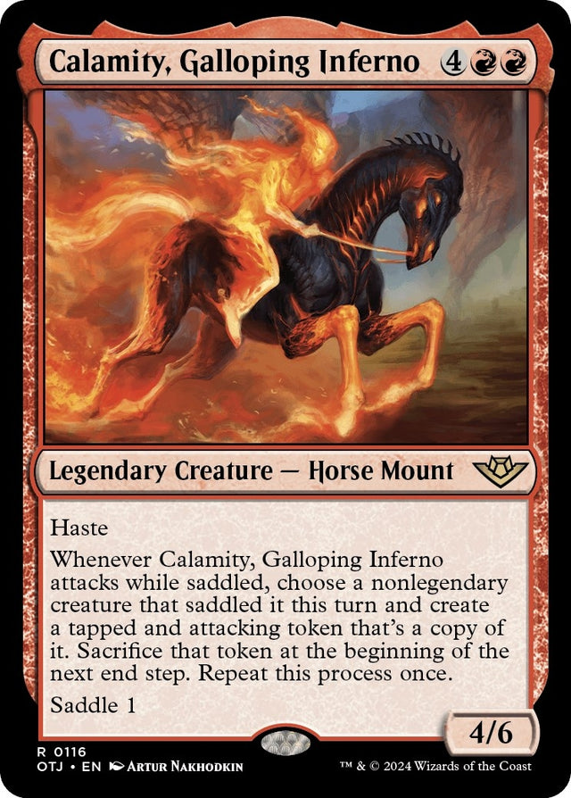 Image for Calamity, Galloping Inferno (116) (Foil) (Outlaws of Thunder Junction) - Magic: The Gathering