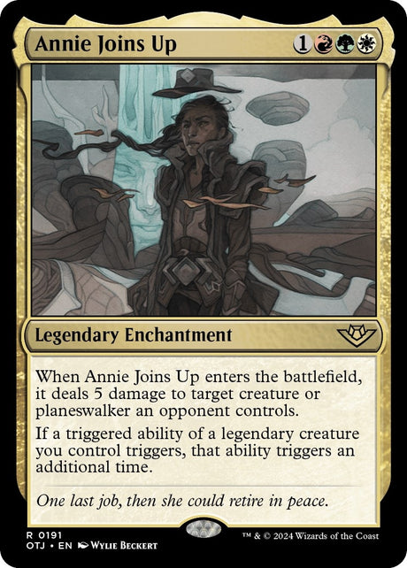 Image for Annie Joins Up (191) (Foil) (Outlaws of Thunder Junction) - Magic: The Gathering