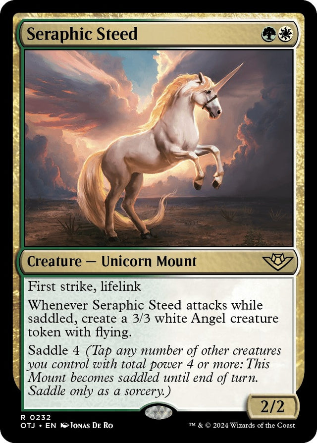 Image for Seraphic Steed (232) (Foil) (Outlaws of Thunder Junction) - Magic: The Gathering