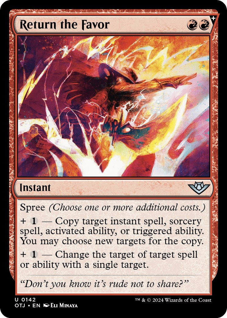 Image for Return the Favor (142) (Outlaws of Thunder Junction) - Magic: The Gathering