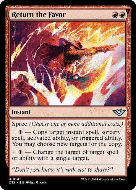 Image for Return the Favor (142) (Outlaws of Thunder Junction) - Magic: The Gathering