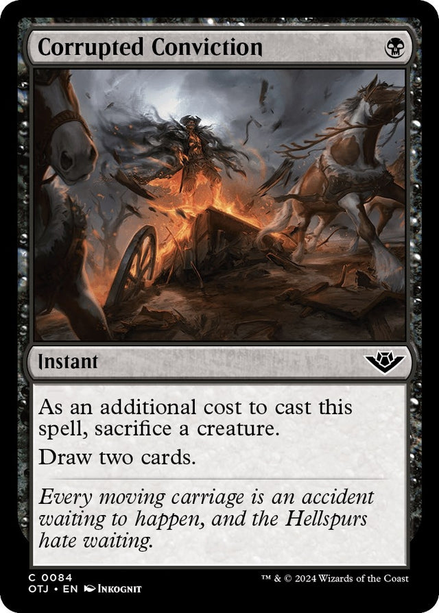 Image for Corrupted Conviction (84) (Outlaws of Thunder Junction) - Magic: The Gathering