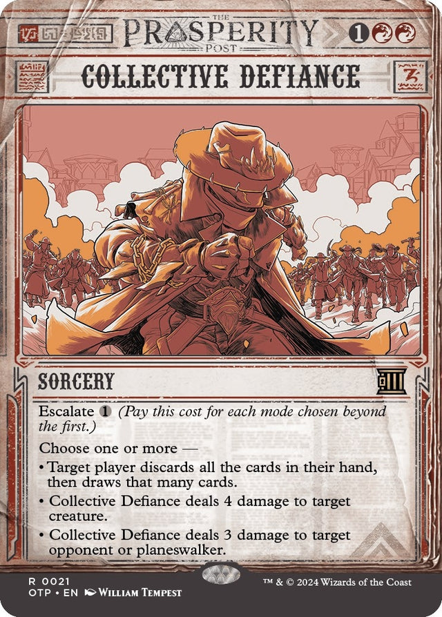 Collective Defiance (21) (Foil) (Outlaws of Thunder Junction: Breaking News)