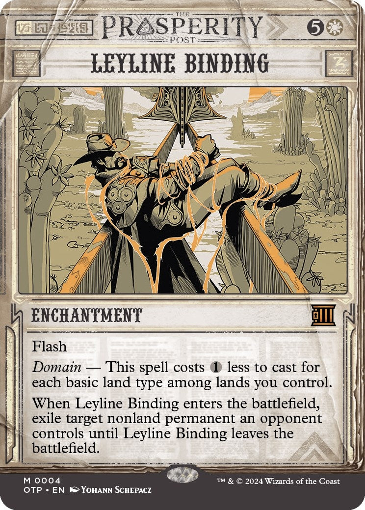 Image for Leyline Binding (4) (Outlaws of Thunder Junction: Breaking News) - Magic: The Gathering