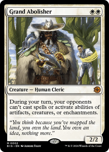 Image for Grand Abolisher (2) (Outlaws of Thunder Junction: The Big Score) - Magic: The Gathering