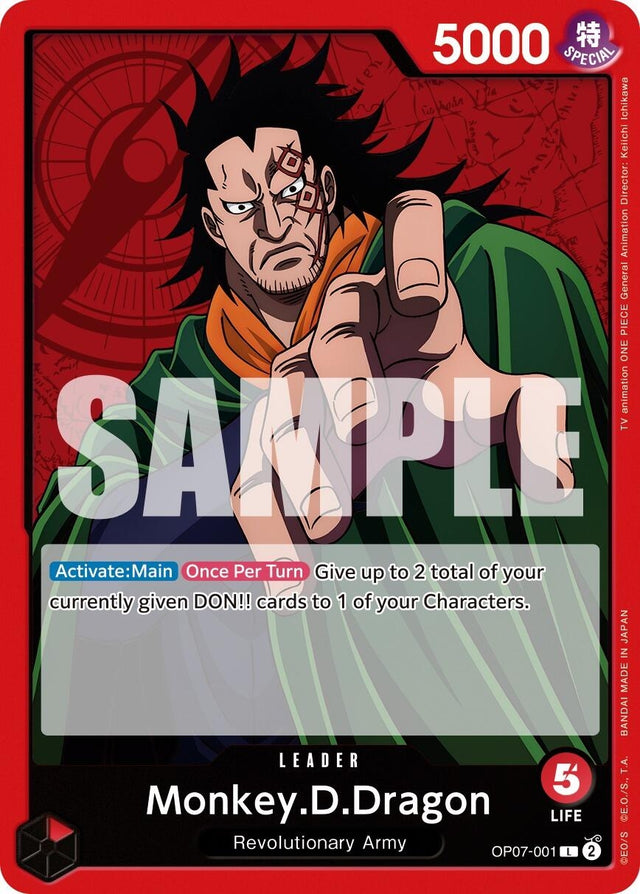 Image for Monkey.D.Dragon (001) (OP07-001) (500 Years in the Future) - One Piece Card Game