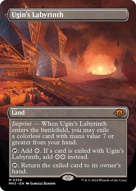 Image for Ugin's Labyrinth (Borderless) (359) (Modern Horizons 3) - Magic: The Gathering
