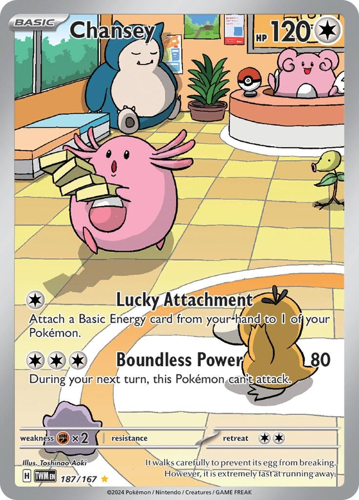 Image for Chansey (187/167) (SV06: Twilight Masquerade) - Pokemon
